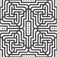 Abstract seamless geometric shape lines pattern vector