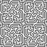 Abstract seamless geometric shape lines pattern vector