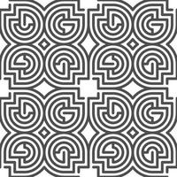 Abstract seamless geometric shape lines pattern vector