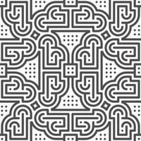 Abstract seamless geometric shape lines pattern vector
