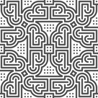 Abstract seamless geometric shape lines pattern vector