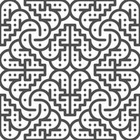Abstract seamless geometric shape lines pattern vector