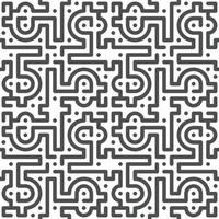 Abstract seamless geometric shape lines pattern vector
