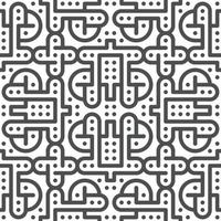 Abstract seamless geometric shape lines pattern vector