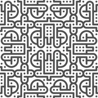 Abstract seamless geometric shape lines pattern vector