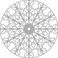 Floral ornament, decorative mandala, vector design elements.