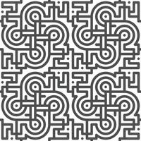 Abstract seamless geometric shape lines pattern vector