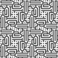 Abstract seamless geometric shape lines pattern vector