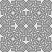 Abstract seamless geometric shape lines pattern vector
