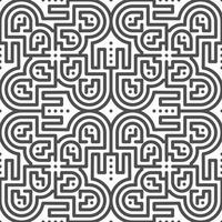 Abstract seamless geometric shape lines pattern vector