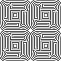 Abstract seamless geometric shape lines pattern vector