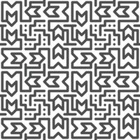 Abstract seamless geometric shape lines pattern vector