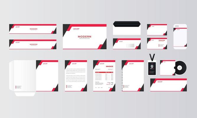 Corporate Branding identity and business stationery template design. Usable for annual report, brochure, corporate flyer, Stationery, Letterhead, Mag, Business card, Invoice and paper pack design.