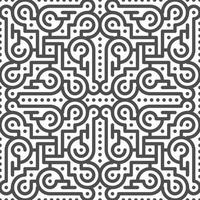 Abstract seamless geometric shape lines pattern vector
