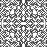 Abstract seamless geometric shape lines pattern vector