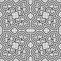 Abstract seamless geometric shape lines pattern vector