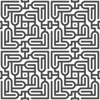 Abstract seamless geometric shape lines pattern vector