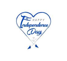 feliz día de la independencia de israel. avión dibuja nubes de corazón. Ilustración de vector de bandera nacional sobre fondo blanco.