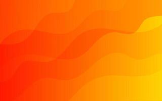 Orange waves background vector. Fluid gradient shapes composition vector