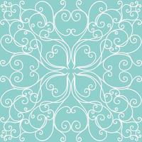 Soft blue and cream bohemian pattern. SOFT MODERN MONOGRAM PRINT vector