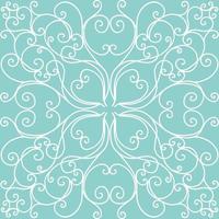 Soft blue and cream bohemian pattern. SOFT MODERN MONOGRAM PRINT vector