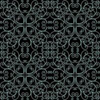 Baroque geometric ornament. Expensive seamless pattern for wallpaper on the wall and textiles. dark background vector
