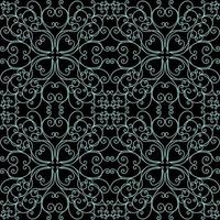 Baroque geometric ornament. Expensive seamless pattern for wallpaper on the wall and textiles. dark background vector