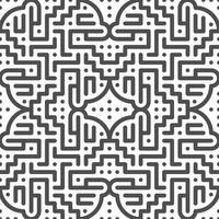 Abstract seamless geometric shape lines pattern vector