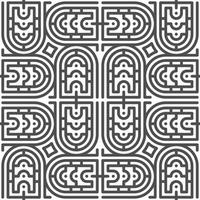 Abstract seamless geometric shape lines pattern vector