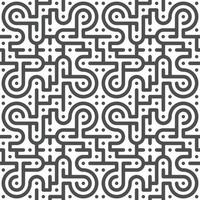 Abstract seamless geometric shape lines pattern vector