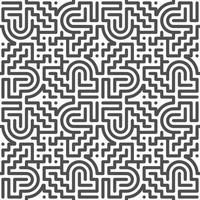 Abstract seamless geometric shape lines pattern vector