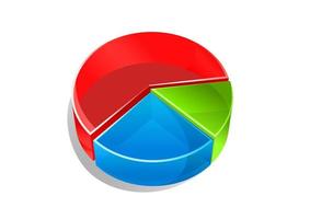 Circle business graph vector