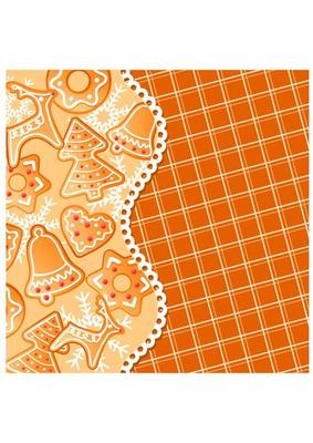 Gingerbread cookie background