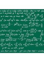 Mathematics seamless pattern background with formulas vector
