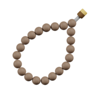 Prayer Beads Ramadhan 3D Illustrations png
