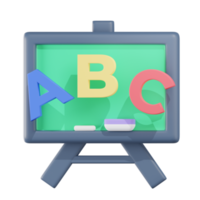 bord onderwijs 3d illustraties png