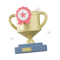 Trophäenbildung 3D-Illustrationen png