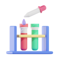 Science Lab Education 3D Illustrations png