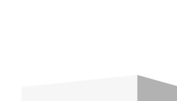 3D-Podiumsstufe der geometrischen Plattform, Vektorhorizontbanner mit Bühnenschaufenstermodell auf Sommerwolken png