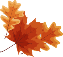 Autumn Falling Leaves Decoration Element png