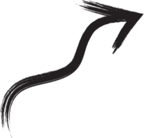 Black Painted Arrow png