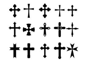 Cross religious symbols vector