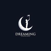 Kid Dream Logo design vector