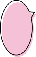 rosa Anführungszeichen, Sprechblase, Textfelddekoration png