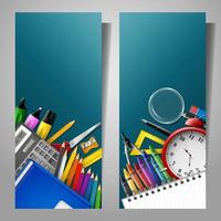 Back to school background vector