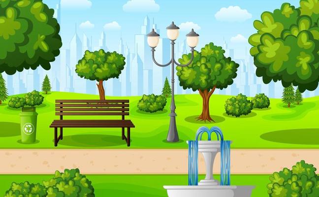 Park Scene Vector Art, Icons, and Graphics for Free Download