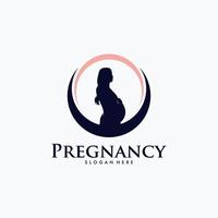 Pregnancy Logo Design Vector Template