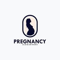 Pregnancy Logo Design Vector Template