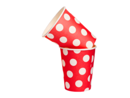 polkadot röd kopp png