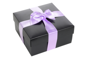 caja de regalo morada png